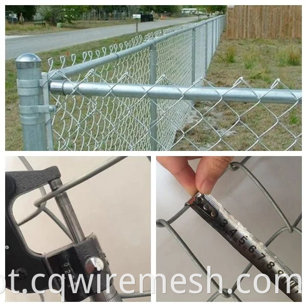 Alta qualidade usada Hot mergulhado galvanizado PVC Cadel Link Fence